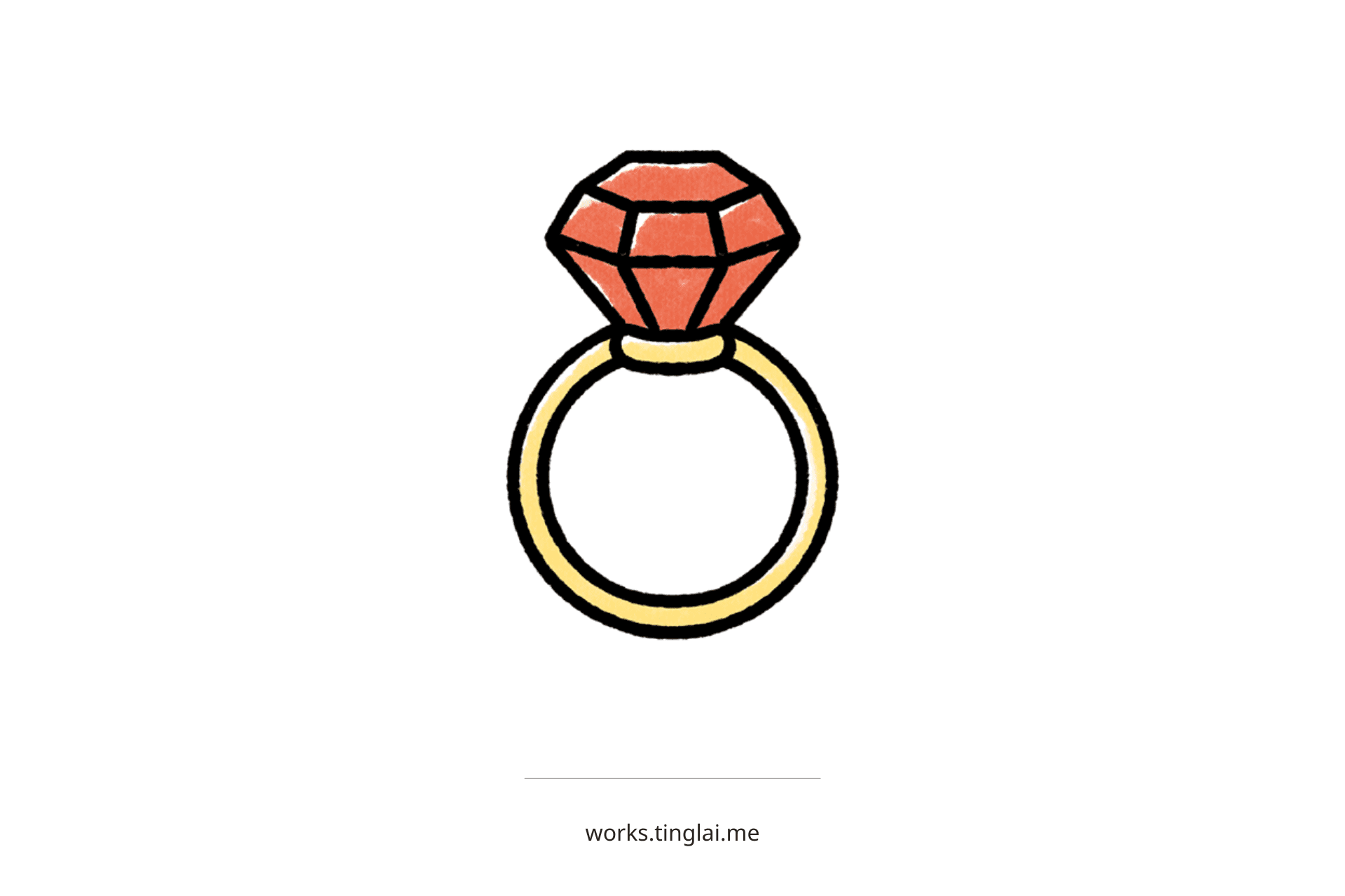 紅寶石鑽戒-簡單插圖