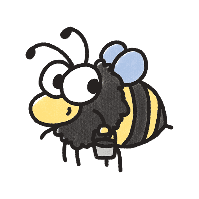 蜜蜂-簡單插圖