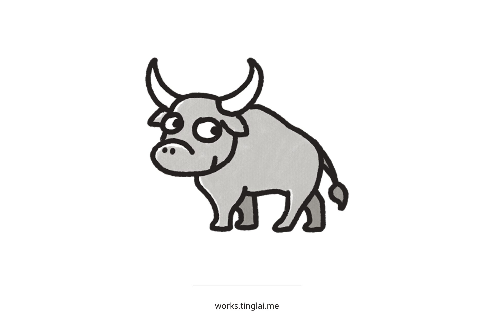 水牛-簡單插圖